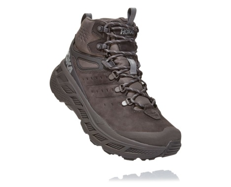 Botas Hoka One One Stinson Mid GORE-TEX Portugal - Botas Caminhada Homem Cinzentas Escuro / Cinzentas Escuro - FRJBXL-893